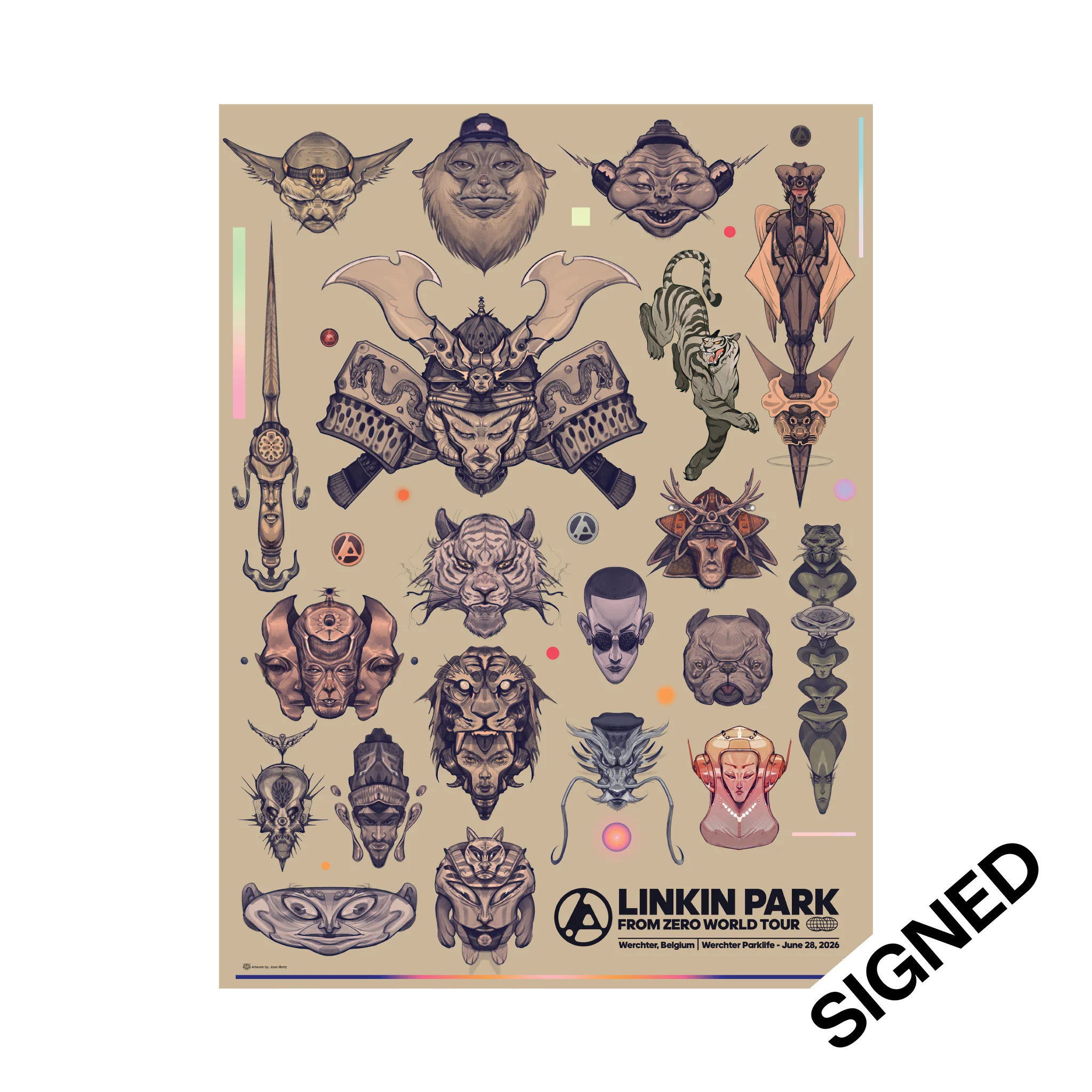 FZ 2026 Tour Werchter Signed Poster (June 28th) - Jose Mertz