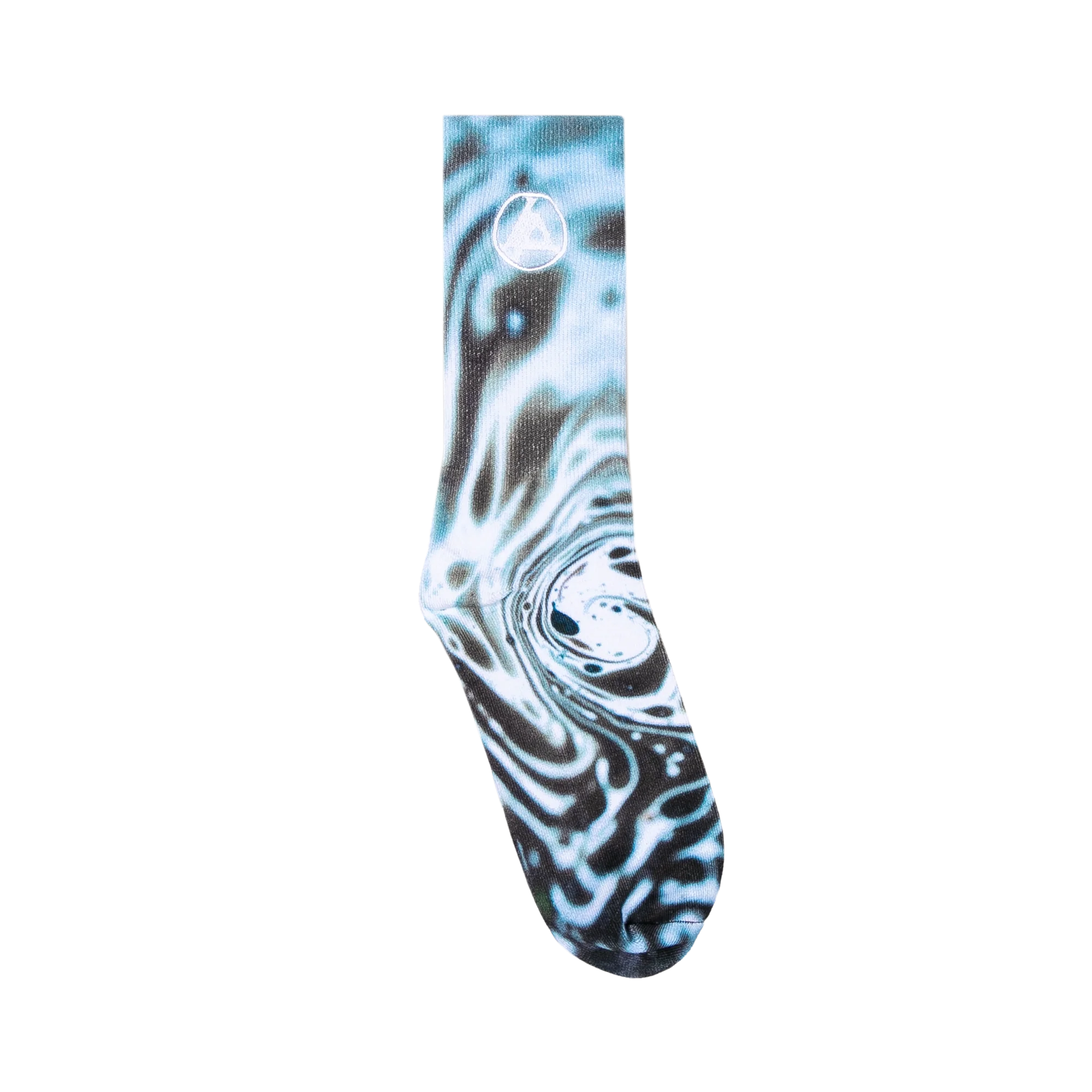 FZ Brown Ink Embroidered Socks