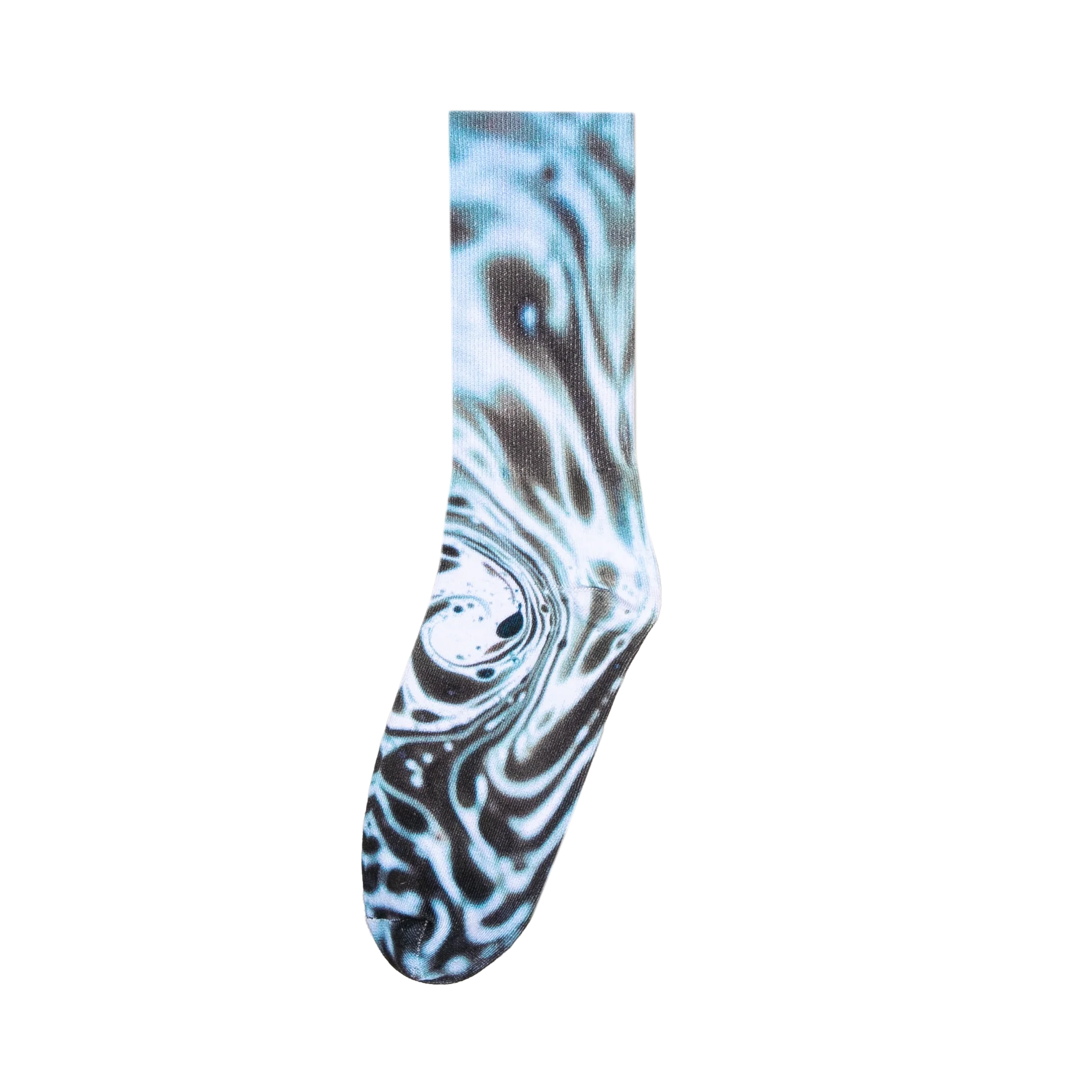 FZ Brown Ink Embroidered Socks - Image 3