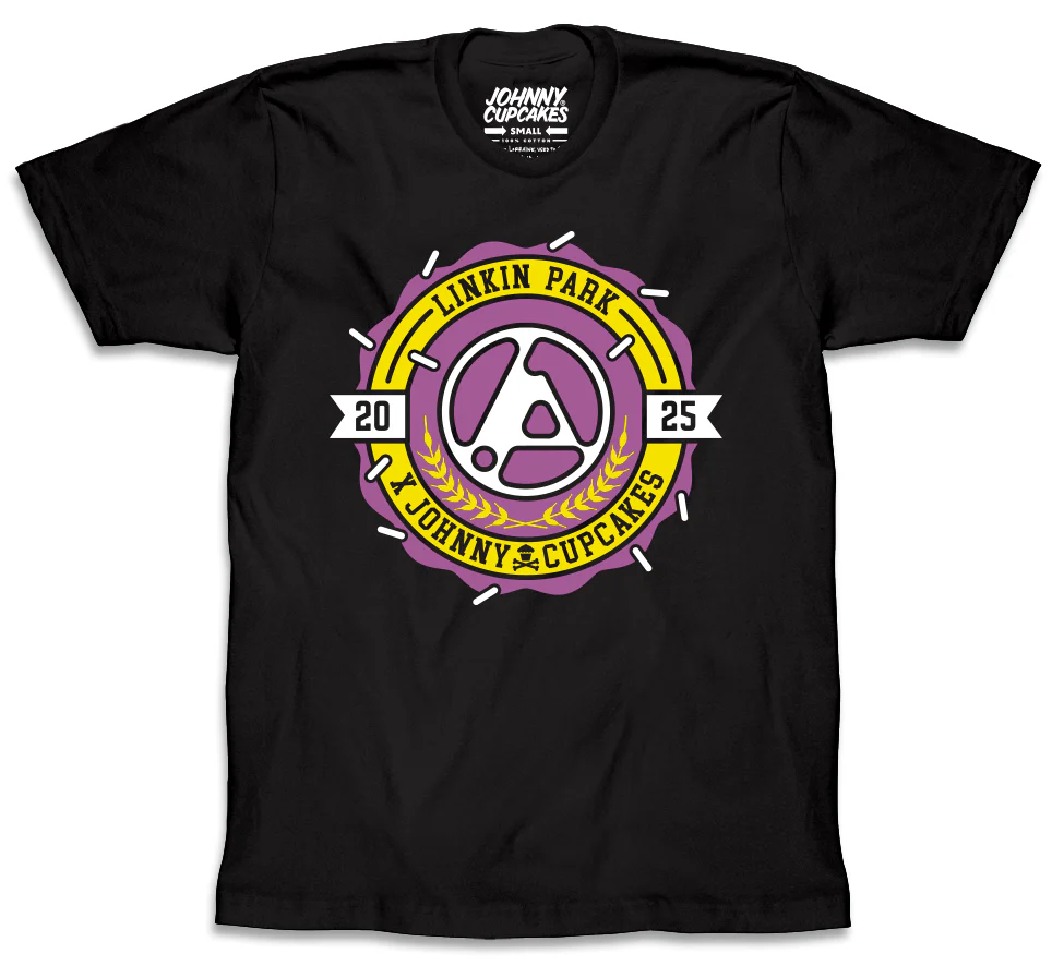 JC X Linkin Park Official Collab - Collegiate Crest Black Tee 