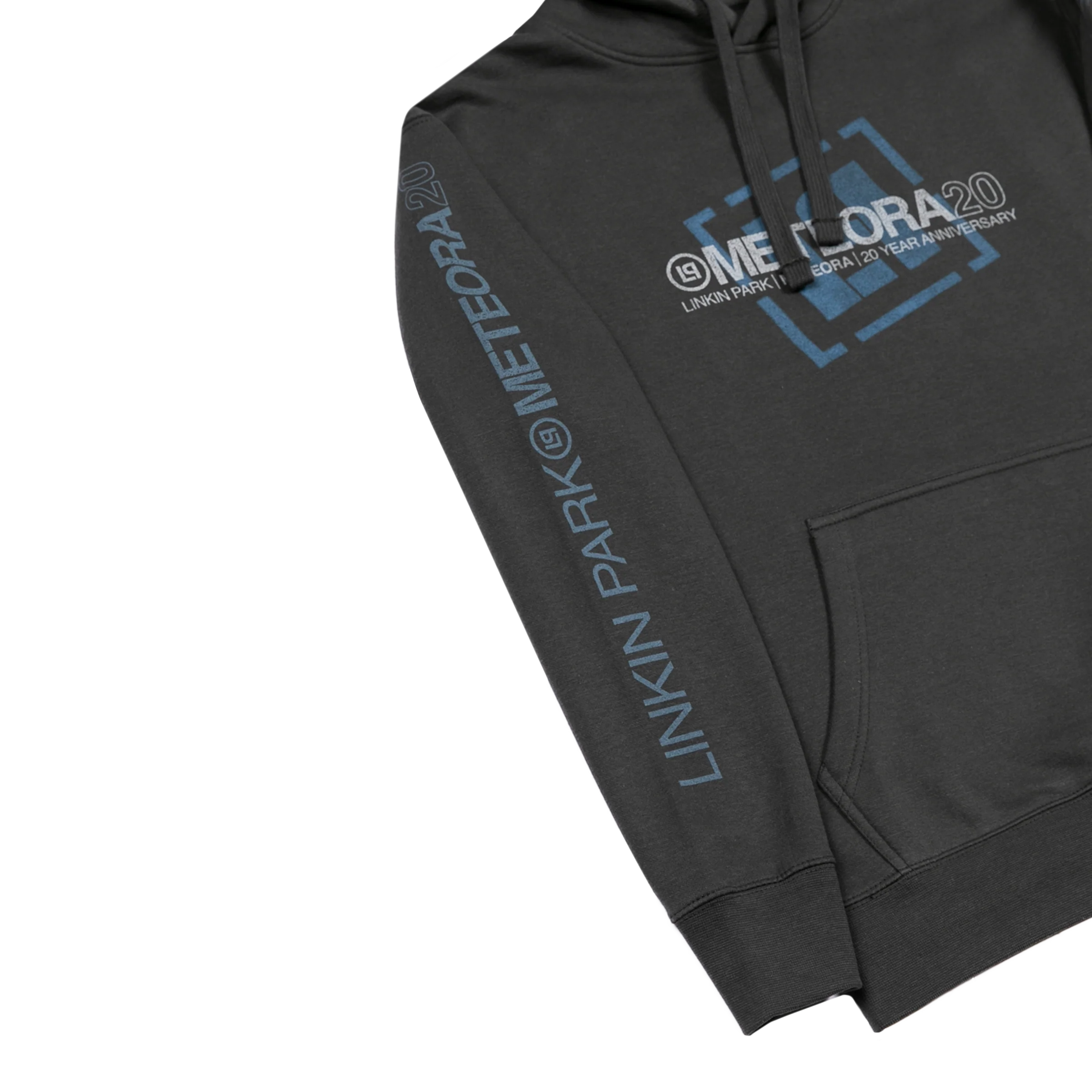 Logo Tilt Washed Black Hoodie - Image 3