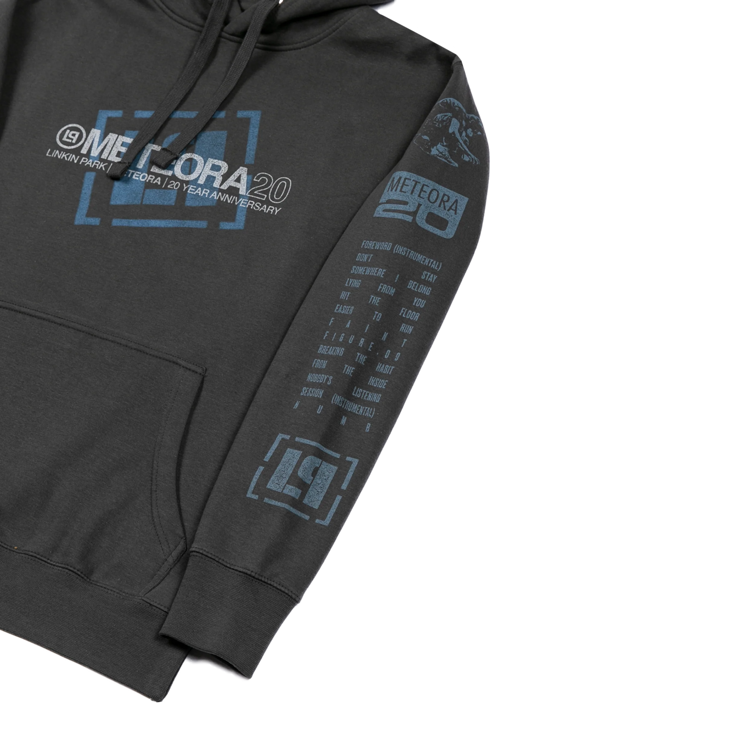 Logo Tilt Washed Black Hoodie - Image 4